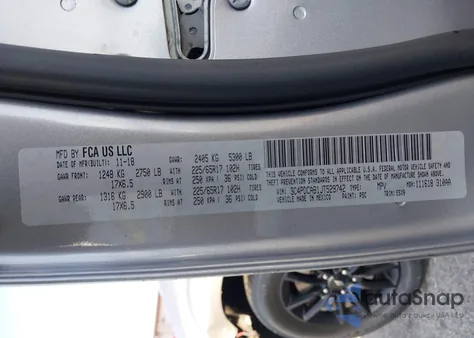 2018 Dodge Journey Se z USA, uszkodzony, nr VIN 3C4PDCAB1JT529742